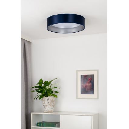 Duolla - LED-Deckenleuchte ROLLER LED/24W/230V d 45 cm blau/silbern