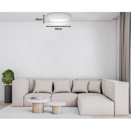 Duolla - LED-Deckenleuchte ROLLER LED/24W/230V d 45 cm cremefarben