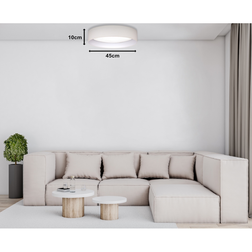 Duolla - LED-Deckenleuchte ROLLER LED/24W/230V d 45 cm cremefarben