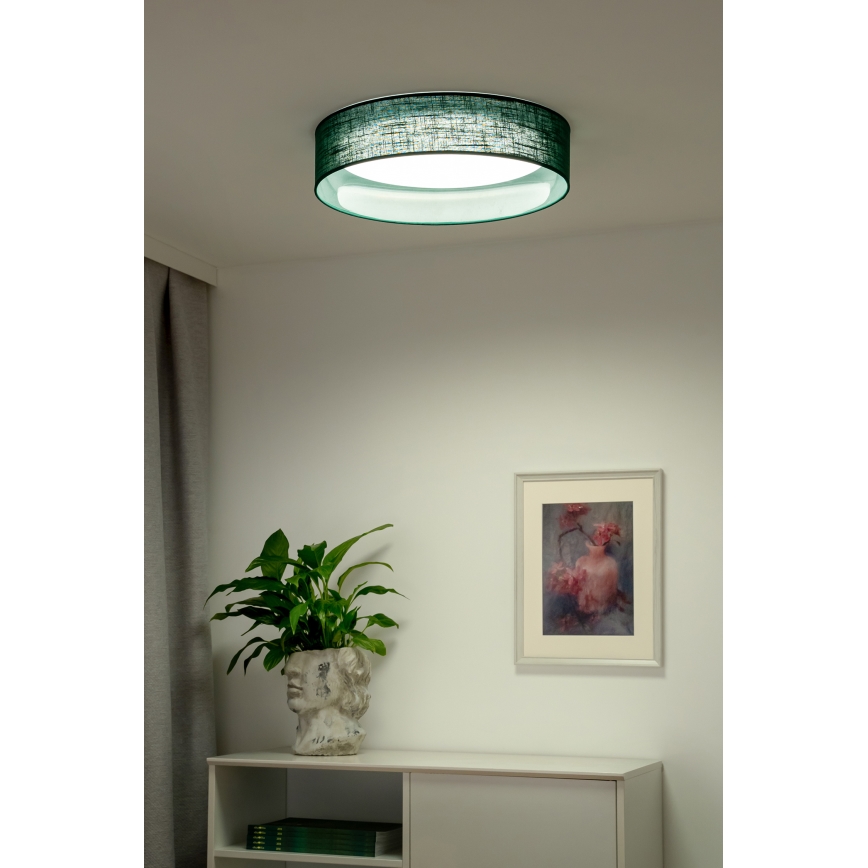 Duolla - LED-Deckenleuchte ROLLER LED/24W/230V d 45 cm grün