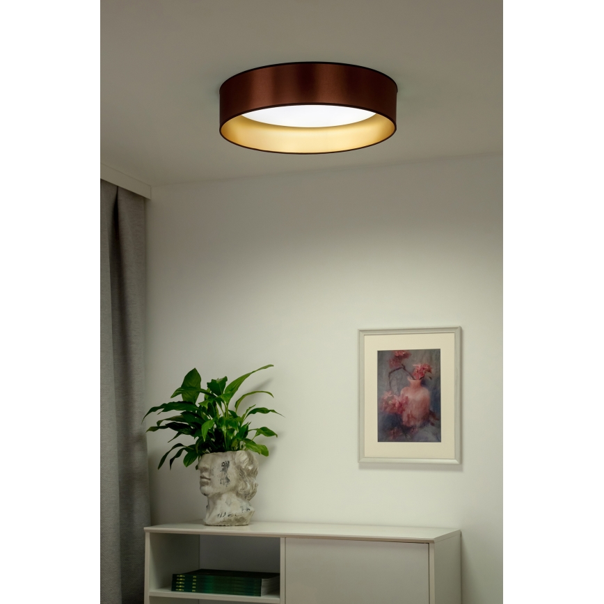 Duolla - LED-Deckenleuchte ROLLER LED/24W/230V d 45 cm kupfern/golden