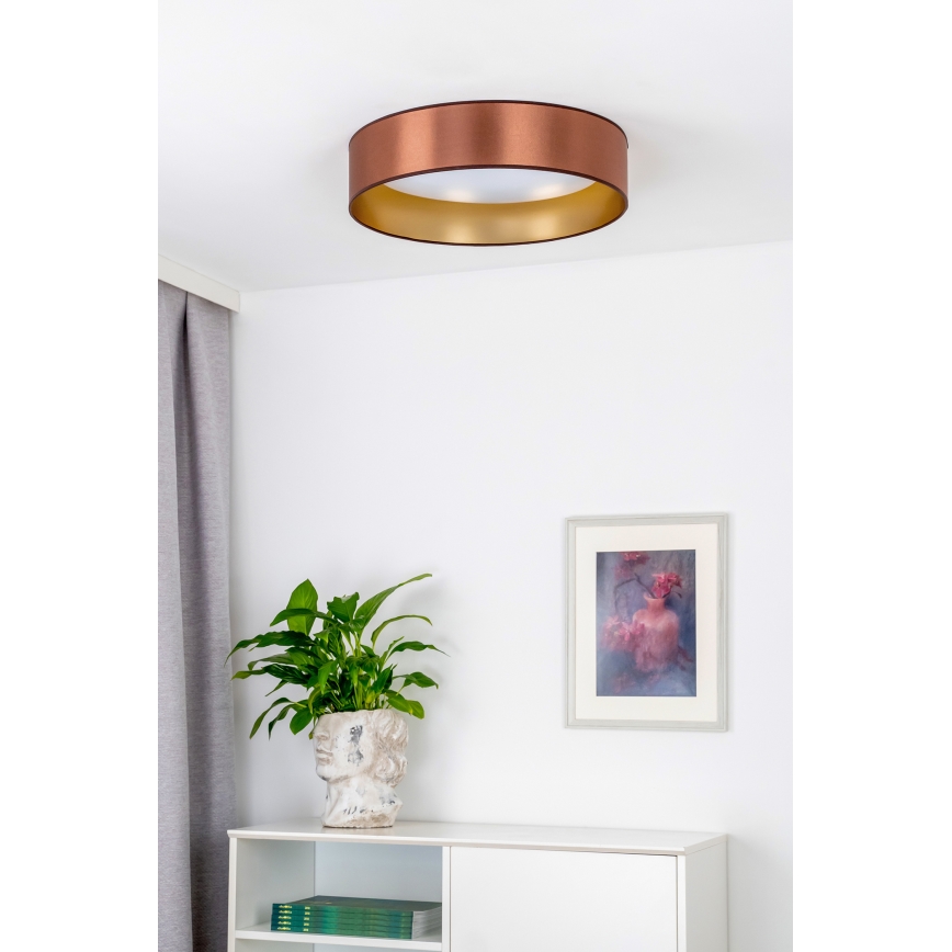Duolla - LED-Deckenleuchte ROLLER LED/24W/230V d 45 cm kupfern/golden