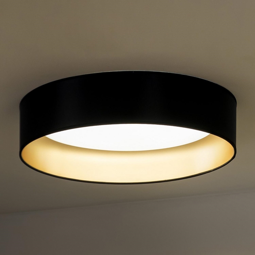 Duolla - LED-Deckenleuchte ROLLER LED/24W/230V d 45 cm schwarz/golden