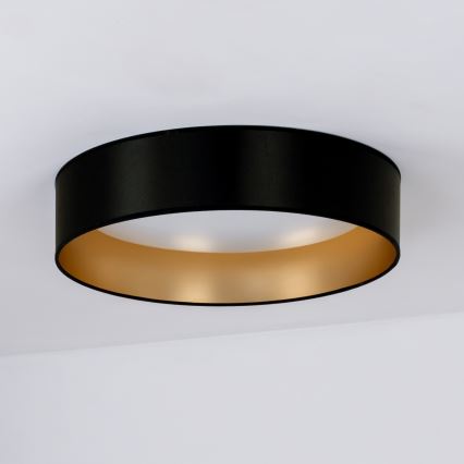 Duolla - LED-Deckenleuchte ROLLER LED/24W/230V d 45 cm schwarz/golden