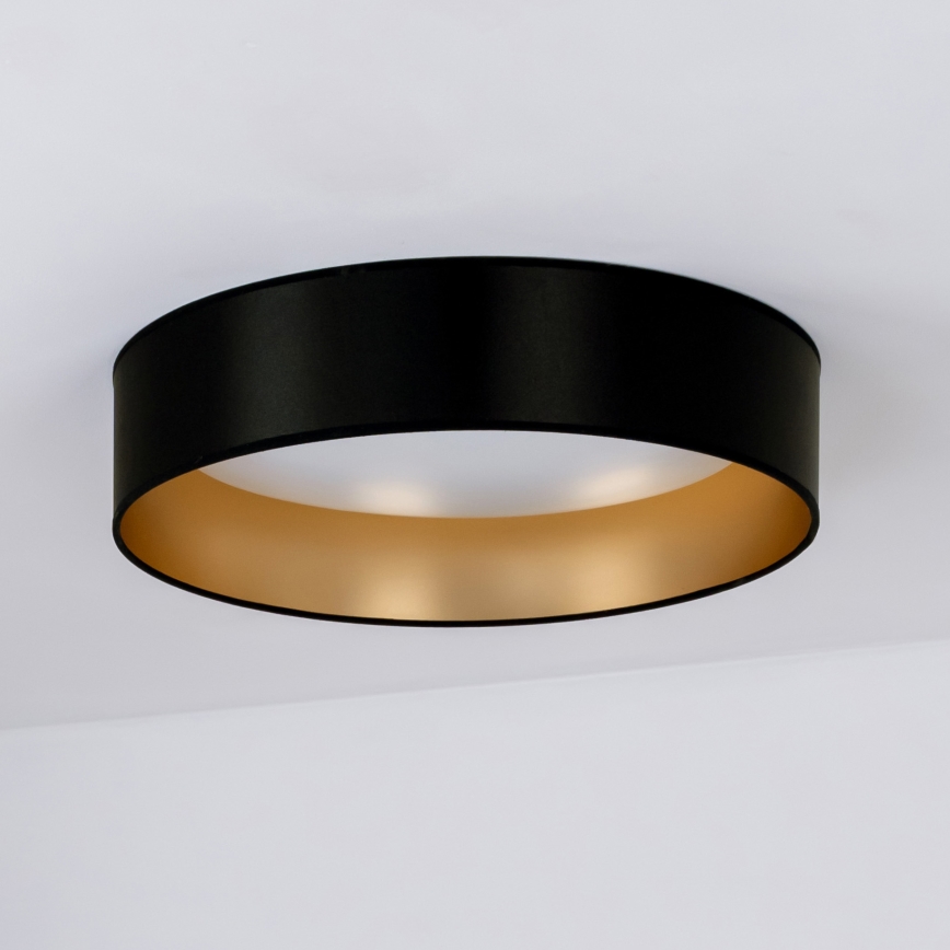 Duolla - LED-Deckenleuchte ROLLER LED/24W/230V d 45 cm schwarz/golden