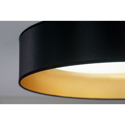 Duolla - LED-Deckenleuchte ROLLER LED/24W/230V d 45 cm schwarz/golden