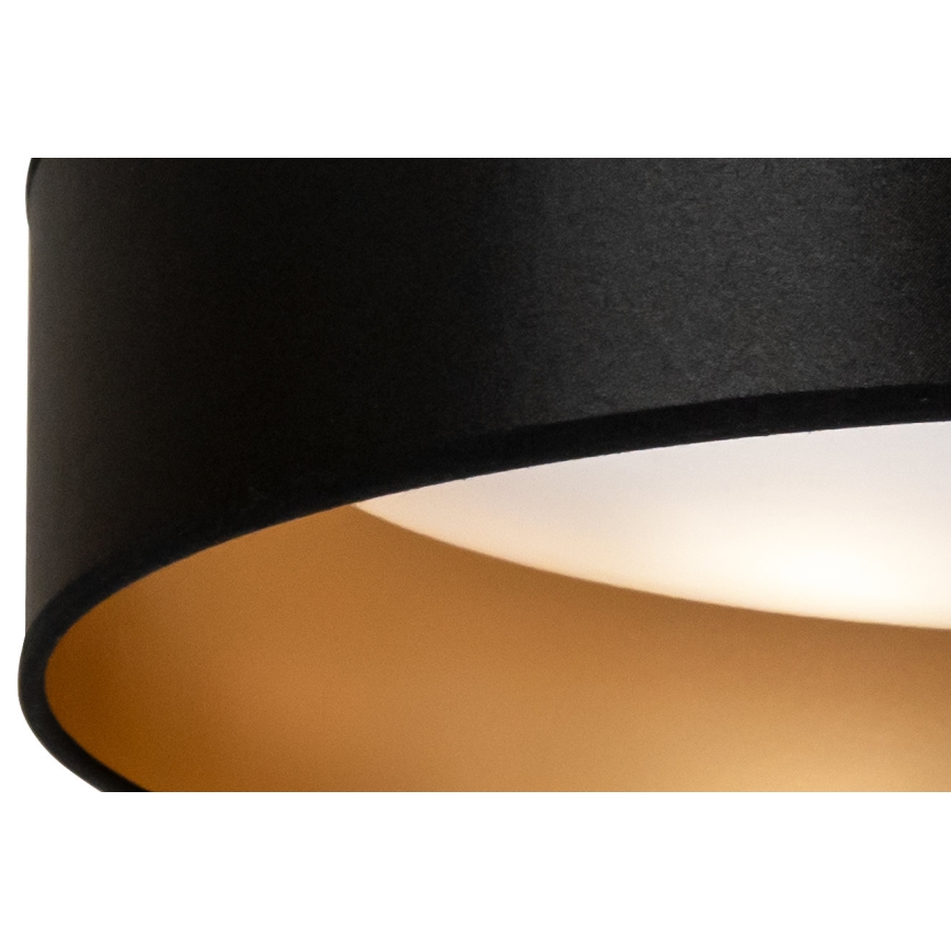 Duolla - LED-Deckenleuchte ROLLER LED/24W/230V d 45 cm schwarz/golden