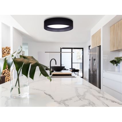 Duolla - LED-Deckenleuchte ROLLER LED/24W/230V d 45 cm schwarz