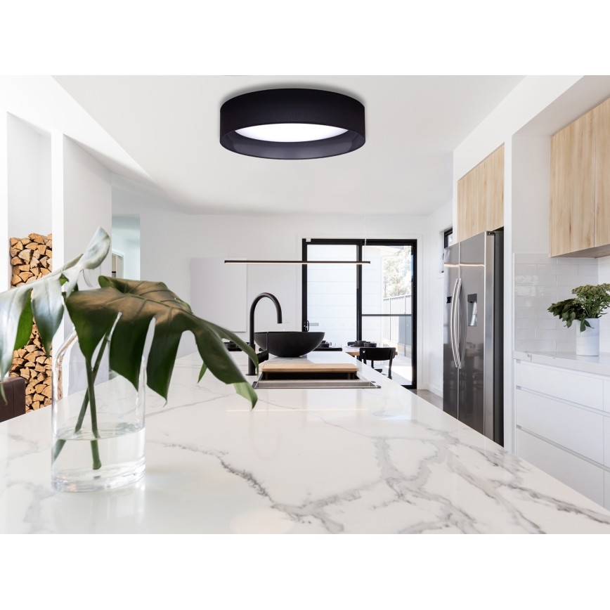 Duolla - LED-Deckenleuchte ROLLER LED/24W/230V d 45 cm schwarz