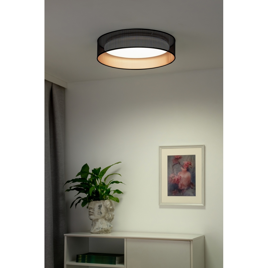 Duolla - LED-Deckenleuchte ROLLER LED/24W/230V d 45 cm schwarz/kupfern