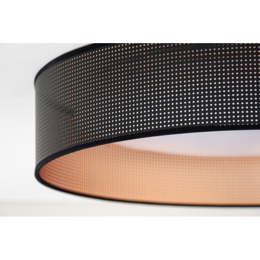Duolla - LED-Deckenleuchte ROLLER LED/24W/230V d 45 cm schwarz/kupfern