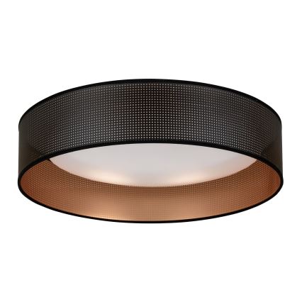 Duolla - LED-Deckenleuchte ROLLER LED/24W/230V d 45 cm schwarz/kupfern