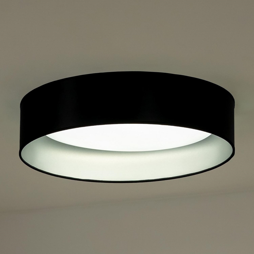 Duolla - LED-Deckenleuchte ROLLER LED/24W/230V d 45 cm schwarz/silbern