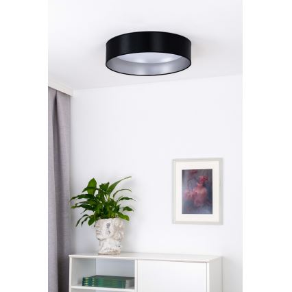 Duolla - LED-Deckenleuchte ROLLER LED/24W/230V d 45 cm schwarz/silbern