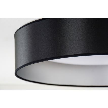 Duolla - LED-Deckenleuchte ROLLER LED/24W/230V d 45 cm schwarz/silbern