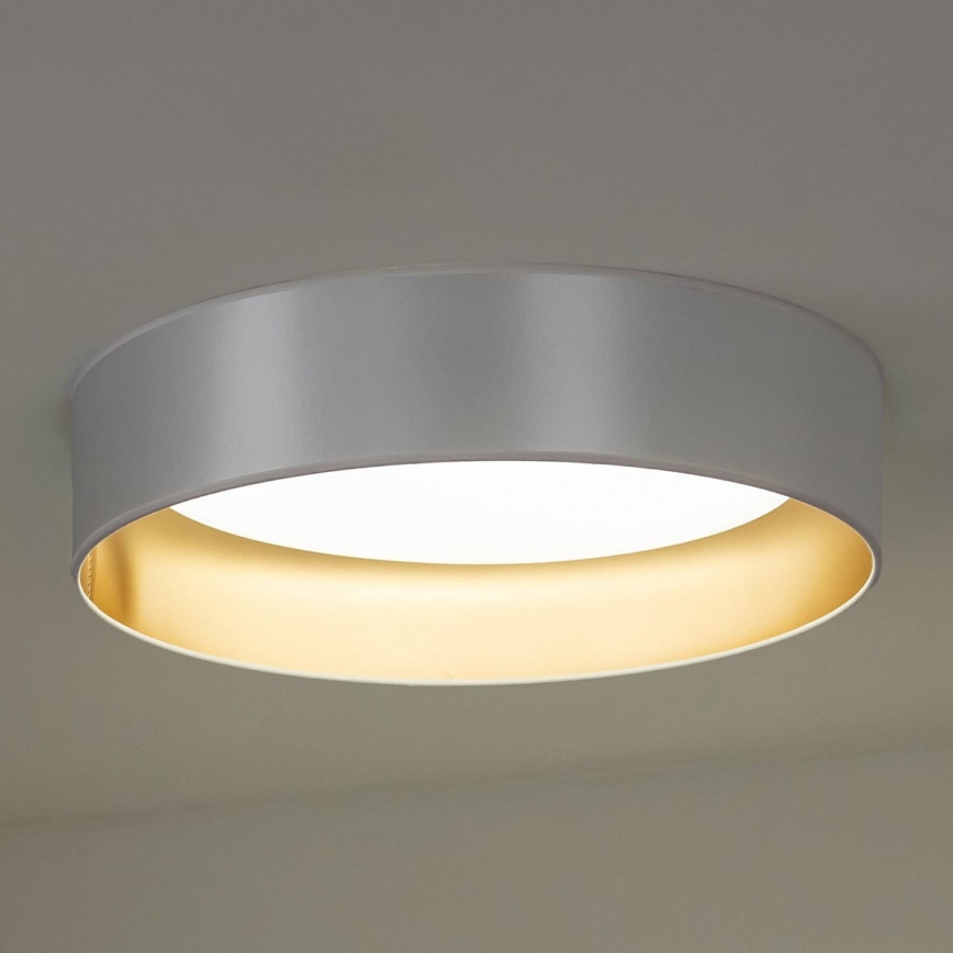 Duolla - LED-Deckenleuchte ROLLER LED/24W/230V d 45 cm silbern/golden