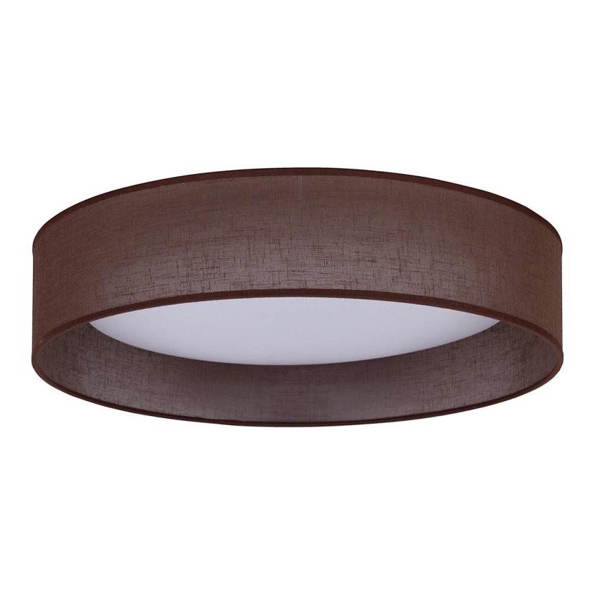 Duolla - LED-Deckenleuchte ROLLER LED/24W/230V dunkel d 45 cm braun