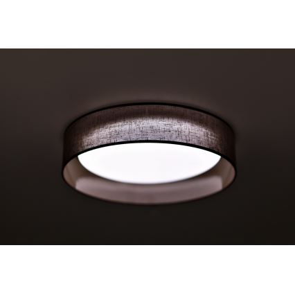 Duolla - LED-Deckenleuchte ROLLER LED/24W/230V dunkel d 45 cm braun