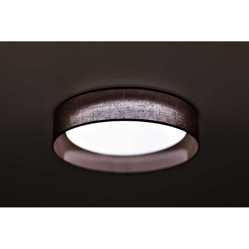 Duolla - LED-Deckenleuchte ROLLER LED/24W/230V dunkel d 45 cm braun
