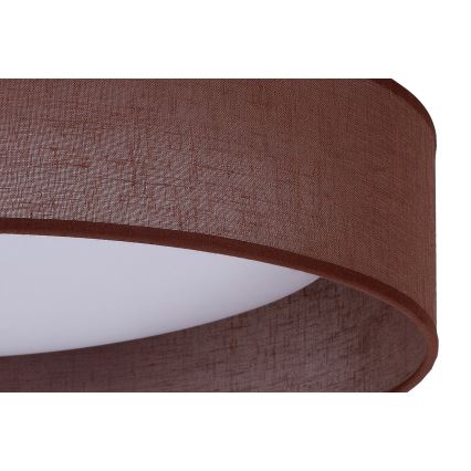Duolla - LED-Deckenleuchte ROLLER LED/24W/230V dunkel d 45 cm braun