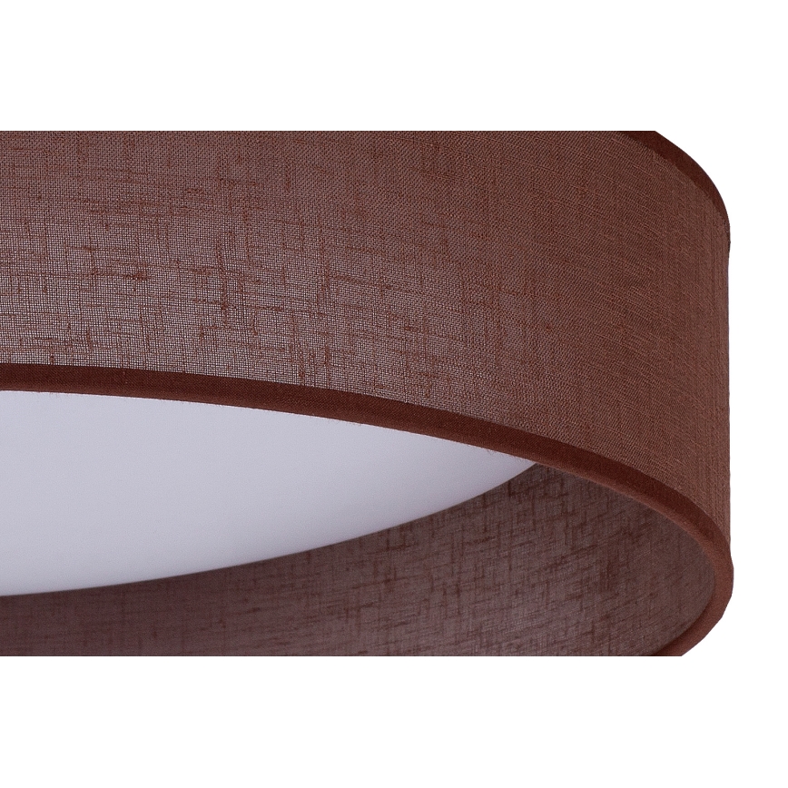 Duolla - LED-Deckenleuchte ROLLER LED/24W/230V dunkel d 45 cm braun