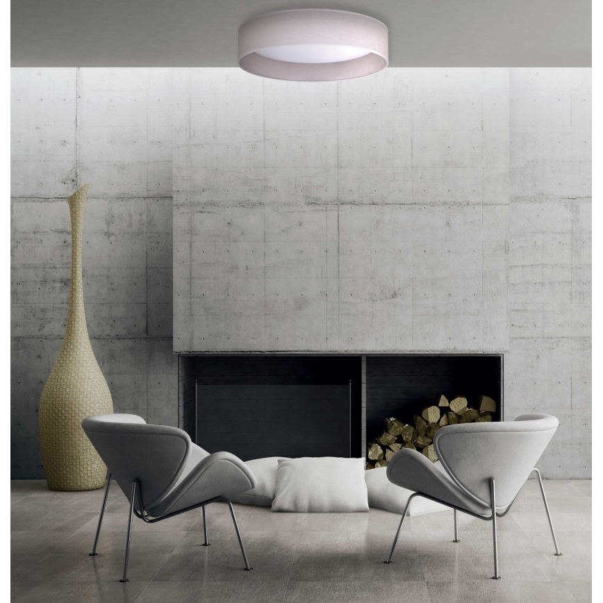 Duolla - LED-Deckenleuchte ROLLER LED/24W/230V Leuchte d 45 cm grau
