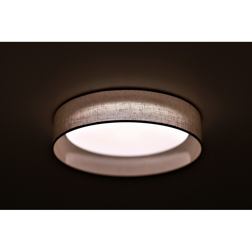 Duolla - LED-Deckenleuchte ROLLER LED/24W/230V Leuchte d 45 cm grau