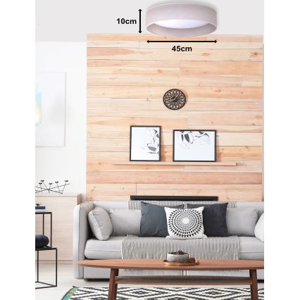Duolla - LED-Deckenleuchte ROLLER LED/24W/230V Leuchte d 45 cm grau