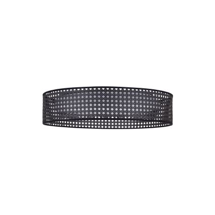 Duolla - LED-Deckenleuchte ROLLER RATTAN LED/24W/230V d 45 cm schwarz
