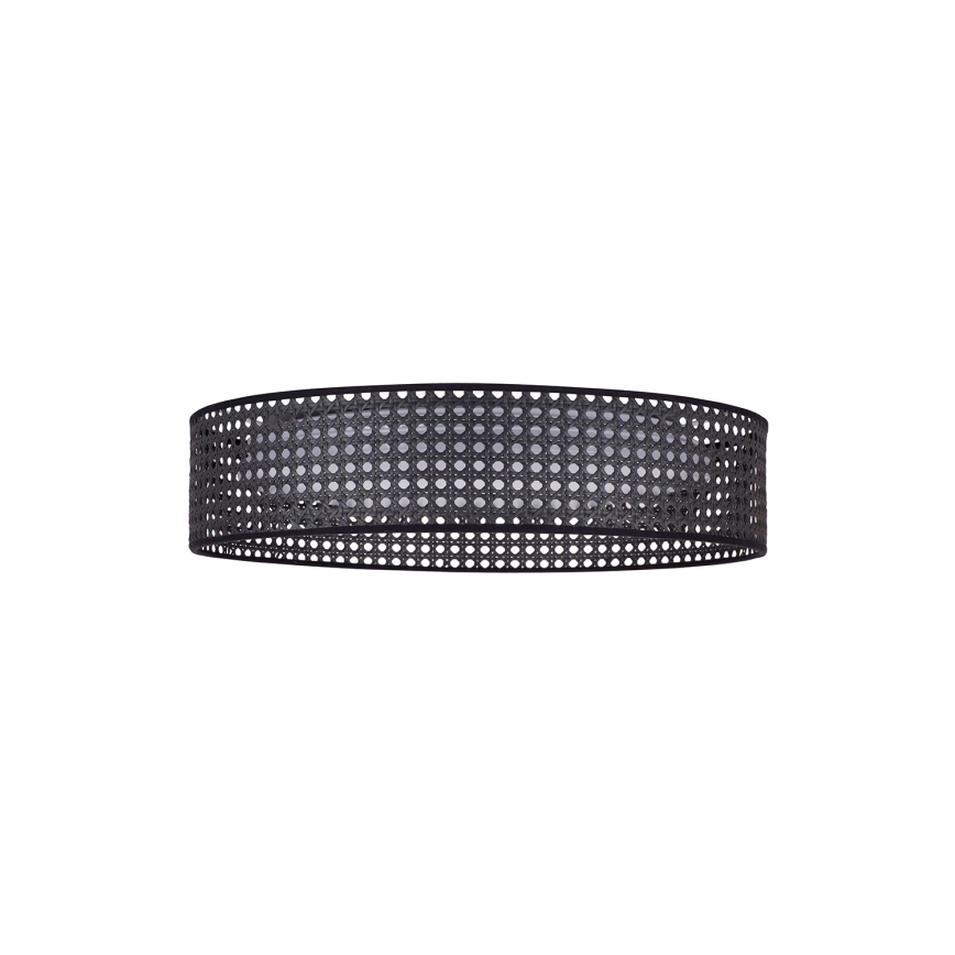 Duolla - LED-Deckenleuchte ROLLER RATTAN LED/24W/230V d 45 cm schwarz