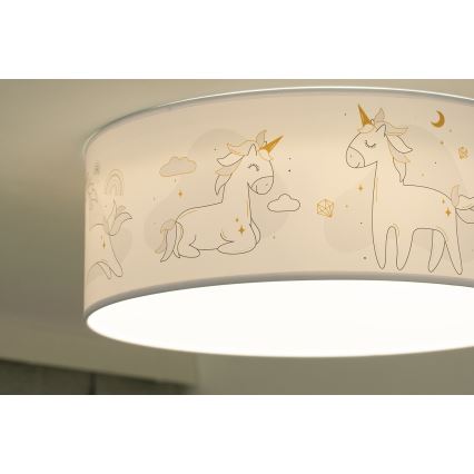 Duolla - LED Kinder-Deckenleuchte CORTINA LED/26W/230V Ø 40 cm 4000K
