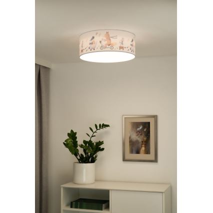 Duolla - LED Kinder-Deckenleuchte CORTINA LED/26W/230V Ø 40 cm 4000K