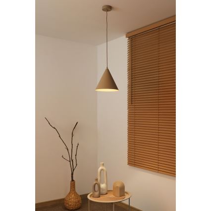 Duolla - Pendelleuchte mit Kabelaufhängung IRONLINE 1xG9/3W/230V Ø 25 cm beige