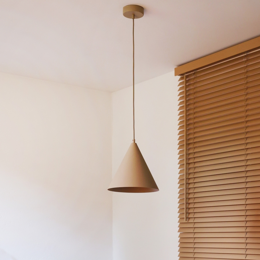 Duolla - Pendelleuchte mit Kabelaufhängung IRONLINE 1xG9/3W/230V Ø 25 cm beige