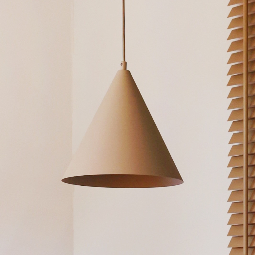 Duolla - Pendelleuchte mit Kabelaufhängung IRONLINE 1xG9/3W/230V Ø 25 cm beige