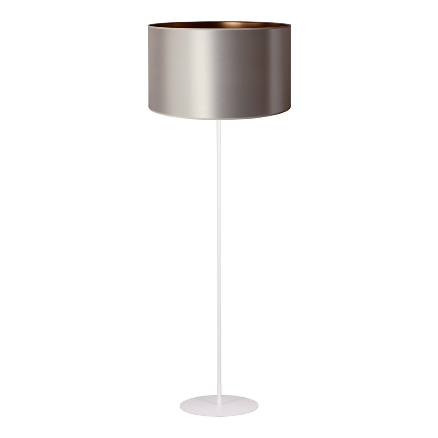 Duolla - Stehleuchte CANNES 1xE27/15W/230V d 45 cm silbern/kupfern/weiß