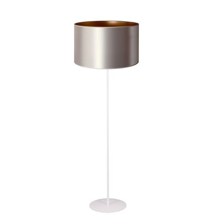 Duolla - Stehleuchte CANNES 1xE27/15W/230V d 45 cm silbern/kupfern/weiß