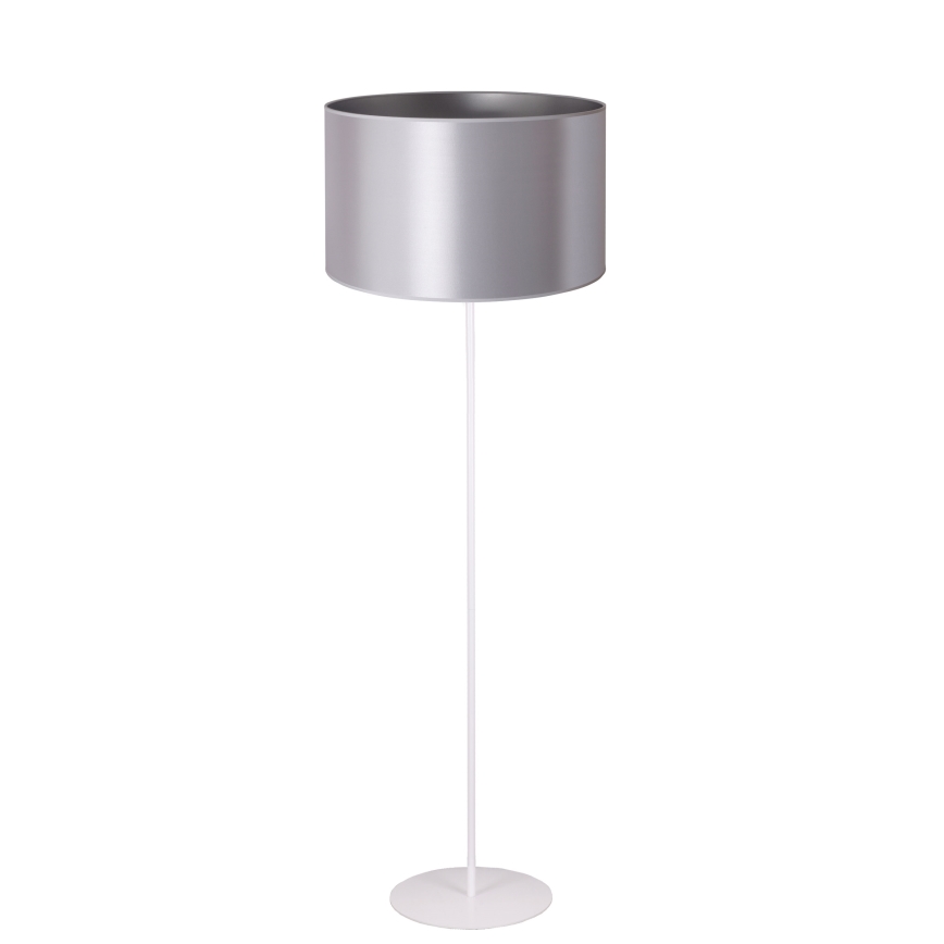Duolla - Stehleuchte CANNES 1xE27/15W/230V d 45 cm silbern/weiß