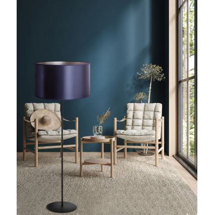 Duolla - Stehleuchte CANNES 1xE27/15W/230V d 45 cm violett/silbern/schwarz