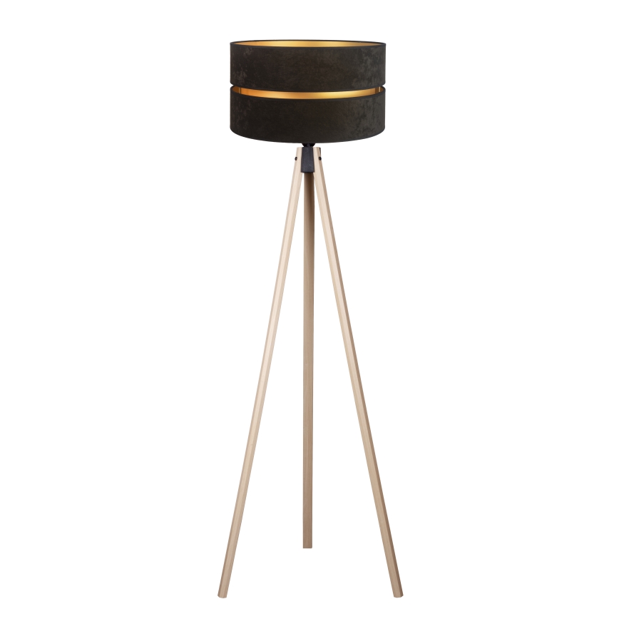 Duolla - Stehleuchte DUO 1xE27/60W/230V d 44 cm schwarz/beige
