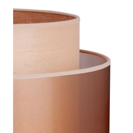 Duolla - Stehleuchte WOOD BOHO 1xE27/15W/230V d 45 cm kupfern/braun/beige