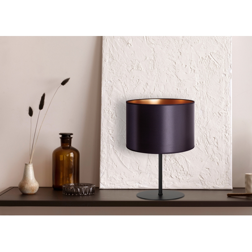Duolla - Tischleuchte CANNES 1xE14/15W/230V d 20 cm schwarz/kupfern