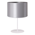 Duolla - Tischleuchte CANNES 1xE14/15W/230V d 20 cm silbern/weiß