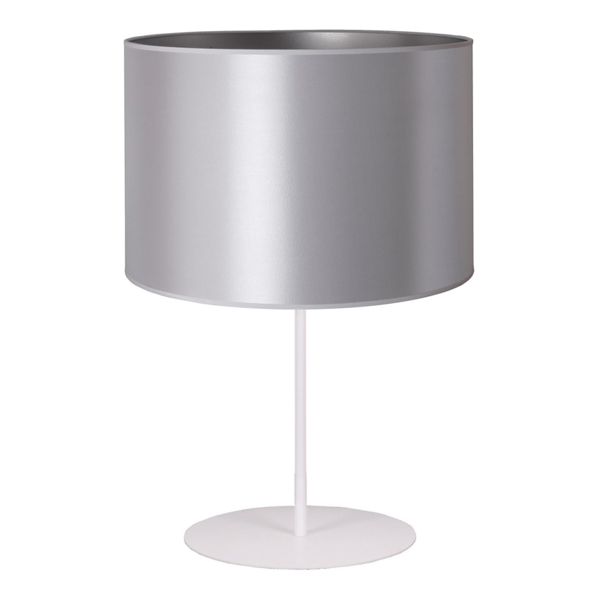 Duolla - Tischleuchte CANNES 1xE14/15W/230V d 20 cm silbern/weiß