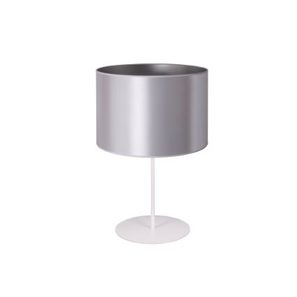 Duolla - Tischleuchte CANNES 1xE14/15W/230V d 20 cm silbern/weiß