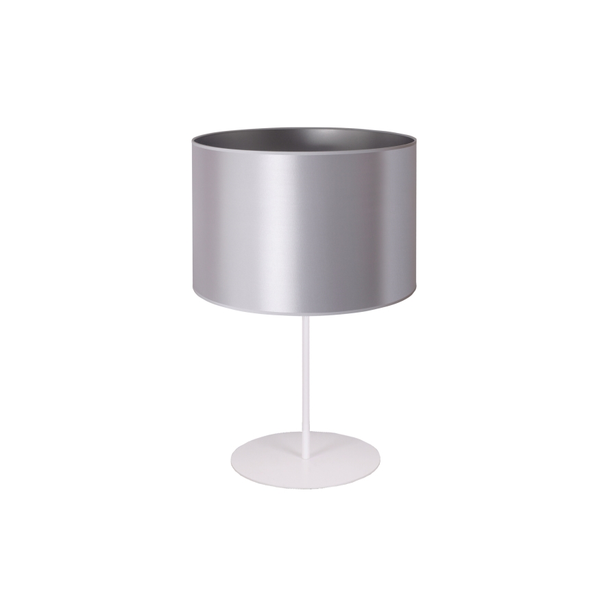 Duolla - Tischleuchte CANNES 1xE14/15W/230V d 20 cm silbern/weiß
