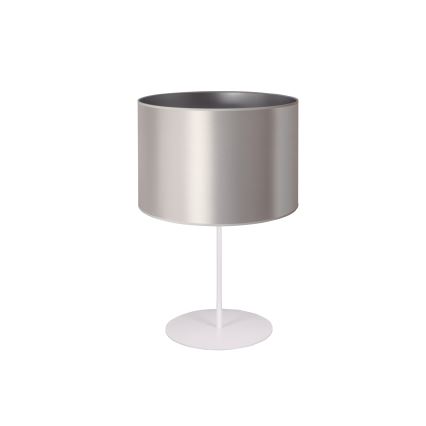 Duolla - Tischleuchte CANNES 1xE14/15W/230V d 20 cm silbern/weiß