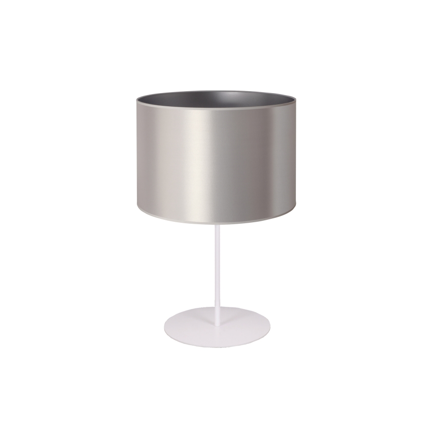 Duolla - Tischleuchte CANNES 1xE14/15W/230V d 20 cm silbern/weiß