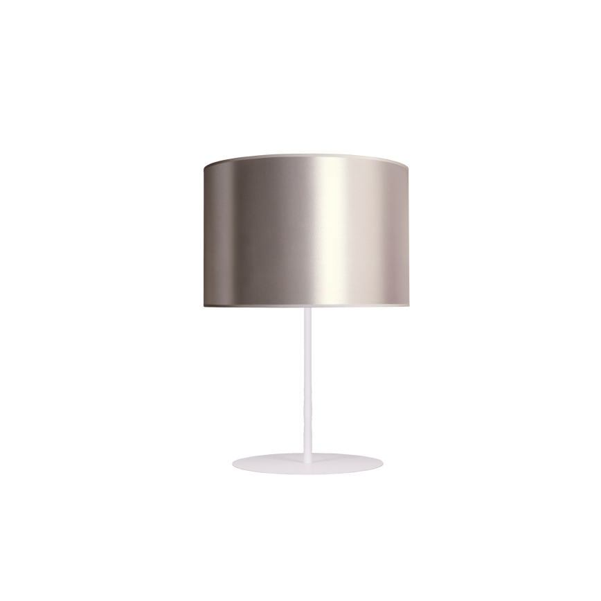 Duolla - Tischleuchte CANNES 1xE14/15W/230V d 20 cm silbern/weiß