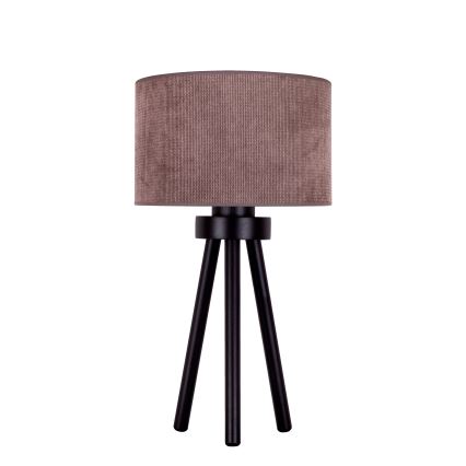 Duolla - Tischleuchte LYON 1xE27/15W/230V d 30 cm braun
